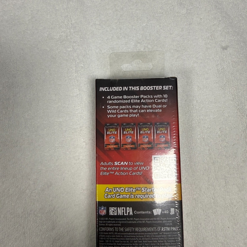 2025 UNO Elite NFL Core Edition Football Booster Set Plus Brand New Sealed - Picture 2 of 4